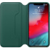 Кожаный чехол Folio для iPhone XS Max, цвет «зелёный лес», оригинальный Apple