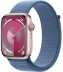 Apple Watch Series 9 // 45мм GPS+Cellular // Корпус из алюминия розового цвета, спортивный браслет цвета "синяя зима"