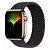Купить Apple Watch Series 7 // 45мм GPS + Cellular // Корпус из нержавеющей стали золотого цвета, плетёный монобраслет цвета «Black Unity»