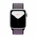 Apple Watch Series 5 // 40мм GPS + Cellular // Корпус из алюминия серебристого цвета, спортивный браслет Nike цвета «песчаная пустыня/салатовый»