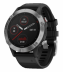 Мультиспортивные часы Garmin Fenix 6 (47mm) стальной серебристый корпус, черный силиконовый ремешок