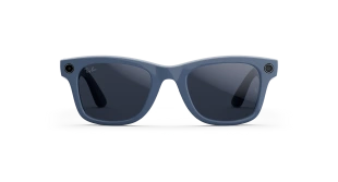 Умные очки Ray-Ban  Wayfarer (2-gen) (Синяя глянцевая оправа, прозрачно-синие фотохромные линзы)