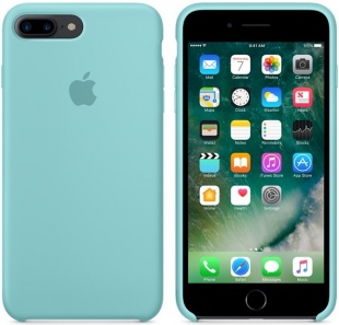 Силиконовый чехол для iPhone 7+ (Plus)/8+ (Plus), цвет «синее море», оригинальный Apple