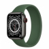 Apple Watch Series 7 // 41мм GPS + Cellular // Корпус из титана цвета «черный космос», монобраслет цвета «зелёный клевер»