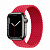 Купить Apple Watch Series 7 // 41мм GPS + Cellular // Корпус из нержавеющей стали графитового цвета, плетёный монобраслет цвета (PRODUCT)RED