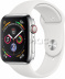 Apple Watch Series 4 // 44мм GPS + Cellular // Корпус из нержавеющей стали, спортивный ремешок белого цвета (MTV22)