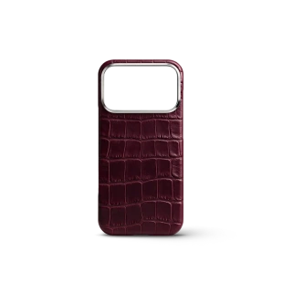 Чехол Golden Concept для iPhone 18 Pro, Alligator Edition (Burgundy)