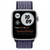 Apple Watch SE // 40мм GPS // Корпус из алюминия серебристого цвета, спортивный браслет Nike светло-лилового цвета (2020)