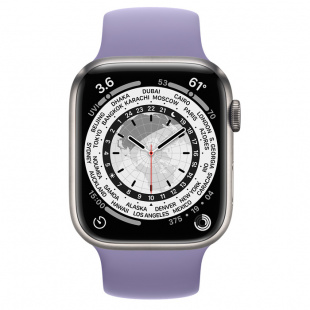 Apple Watch Series 7 // 41мм GPS + Cellular // Корпус из титана, монобраслет цвета «английская лаванда»