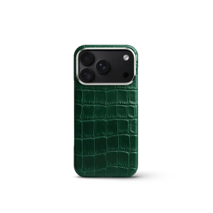 Чехол Golden Concept для iPhone 18 Pro Max, Alligator Edition (Green)