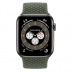 Apple Watch Series 6 // 40мм GPS + Cellular // Корпус из титана цвета «черный космос», плетёный монобраслет цвета «Зелёные холмы»