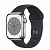 Купить Apple Watch Series 8 // 41мм GPS + Cellular // Корпус из нержавеющей стали серебристого цвета, спортивный ремешок цвета "темная ночь"