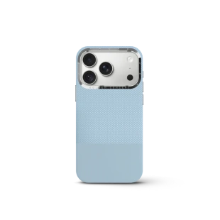 Чехол Golden Concept для iPhone 18 Pro, Vegan Leather (Light Blue)