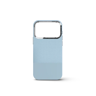 Чехол Golden Concept для iPhone 18 Pro, Vegan Leather (Light Blue)