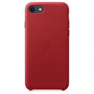 Кожаный чехол для iPhone SE, цвет (PRODUCT)RED, оригинальный Apple