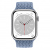 Apple Watch Series 8 // 45мм GPS + Cellular // Корпус из алюминия серебристого цвета, плетёный монобраслет сланцево-синего цвета