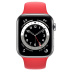 Apple Watch Series 6 // 44мм GPS + Cellular // Корпус из нержавеющей стали серебристого цвета, спортивный ремешок цвета (PRODUCT)RED