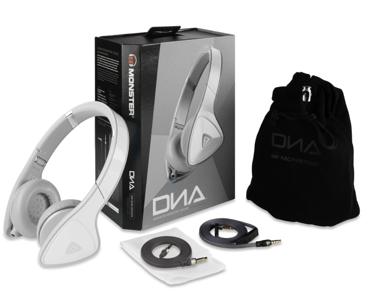 Наушники Monster DNA (White Grey) On-Ear Headphones.