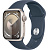 Купить Apple Watch Series 9 // 41мм GPS // Корпус из алюминия цвета "сияющая звезда", спортивный ремешок цвета "штормовой синий"