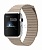 Купить Apple Watch 42 мм, нержавеющая сталь, бежевый кожаный ремешок