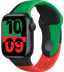 Apple Watch Series 9 // 45мм GPS+Cellular // Корпус из алюминия цвета "темная ночь", спортивный ремешок цвета Black Unity