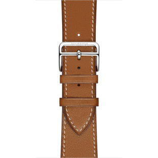 38/40 мм ремешок Simple Tour из кожи Barenia цвета Fauve для Apple Watch Hermès