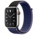 Apple Watch Series 5 // 44мм GPS + Cellular // Корпус из титана, спортивный браслет тёмно-синего цвета