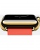 Apple Watch Edition 38мм, 18-каратное жёлтое золото, ярко-красный ремешок с современной пряжкой