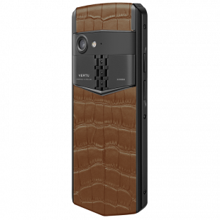 Vertu Aster P Gothic Titanium Amber Cinnamon Alligator