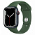 Купить Apple Watch Series 7 // 45мм GPS + Cellular // Корпус из алюминия цвета «тёмная ночь», спортивный ремешок цвета «зелёный клевер»