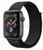 Apple Watch Series 4 // 40мм GPS // Корпус из алюминия цвета «серый космос», ремешок из плетёного нейлона чёрного цвета (MU672)