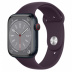 Apple Watch Series 8 // 45мм GPS + Cellular // Корпус из алюминия цвета "темная ночь", спортивный ремешок цвета "бузина"