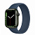 Купить Apple Watch Series 7 // 41мм GPS // Корпус из алюминия зеленого цвета, монобраслет цвета «синий омут»