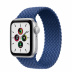 Apple Watch SE // 40мм GPS // Корпус из алюминия серебристого цвета, плетёный монобраслет цвета «Атлантический синий» (2020)