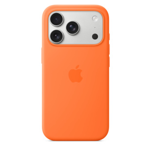 Силиконовый чехол MagSafe для iPhone 17 Pro (Orange)