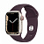Купить Apple Watch Series 7 // 41мм GPS + Cellular // Корпус из алюминия цвета «сияющая звезда», спортивный ремешок цвета «тёмная вишня»