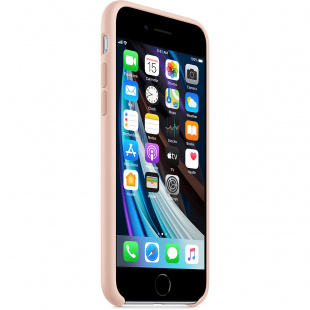 Силиконовый чехол для iPhone SE, цвет «розовый песок», оригинальный Apple