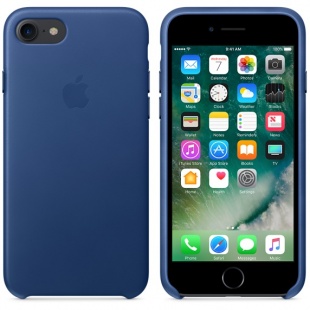 Кожаный чехол для iPhone 7/8, цвет «синий сапфир», оригинальный Apple, оригинальный Apple