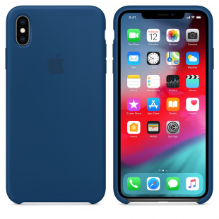 Силиконовый чехол для iPhone Xs Max, цвет «морской горизонт», оригинальный Apple