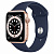 Купить Apple Watch Series 6 // 44мм GPS // Корпус из алюминия золотого цвета, спортивный ремешок цвета «Тёмный ультрамарин»