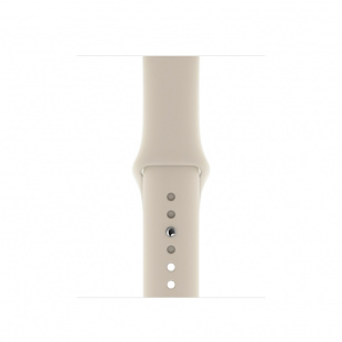 Apple Watch Series 5 // 44мм GPS // Корпус из алюминия цвета «серый космос», спортивный ремешок бежевого цвета