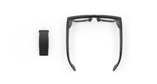 Умные очки Ray-Ban Display (Черная оправа, прозрачно-серые фотохромные линзы)