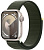 Купить Apple Watch Series 9 // 45мм GPS // Корпус из алюминия цвета "сияющая звезда", спортивный браслет цвета "зеленый кипарис"