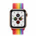 Apple Watch Series 5 // 40мм GPS + Cellular // Корпус из нержавеющей стали золотого цвета, спортивный браслет радужного цвета