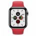 Apple Watch Series 5 // 44мм GPS + Cellular // Корпус из нержавеющей стали цвета «серый космос», спортивный ремешок красного цвета Apple Watch Series 5 // 44мм GPS + Cellular // Корпус из нержавеющей стали цвета «серый космос», спортивный ремешок красного цвета