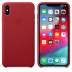 Кожаный чехол для iPhone XS Max, (PRODUCT)RED, оригинальный Apple