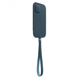 Кожаный чехол-конверт MagSafe для iPhone 12 Pro Max, цвет «Балтийский синий»