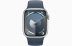 Apple Watch Series 9 // 41мм GPS // Корпус из алюминия серебристого цвета, спортивный ремешок цвета "штормовой синий"