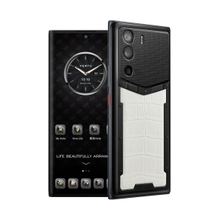 Телефон Vertu METAVERTU 5G Web3, Alligator Leather (Creamy White/Кремово-белый с черным корпусом)