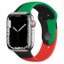 Apple Watch Series 7 // 45мм GPS + Cellular // Корпус из нержавеющей стали серебристого цвета, спортивный ремешок цвета «Black Unity»